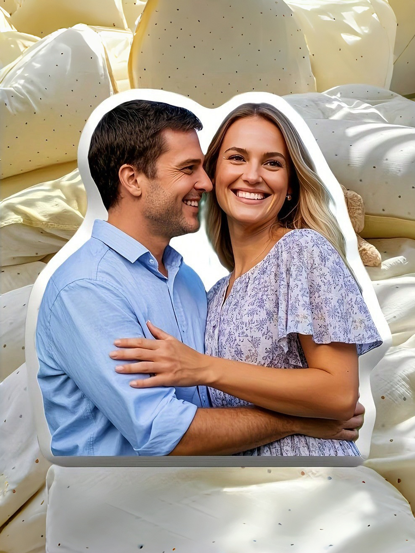 Personalized Couple Commemorative Pillows with Photos